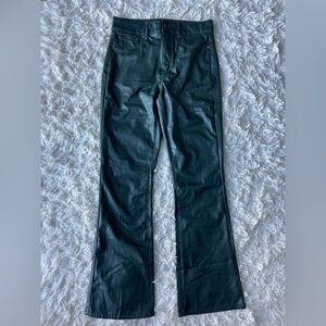 American Eagle Super High Rise Kick Boot faux Leather pants Size 8